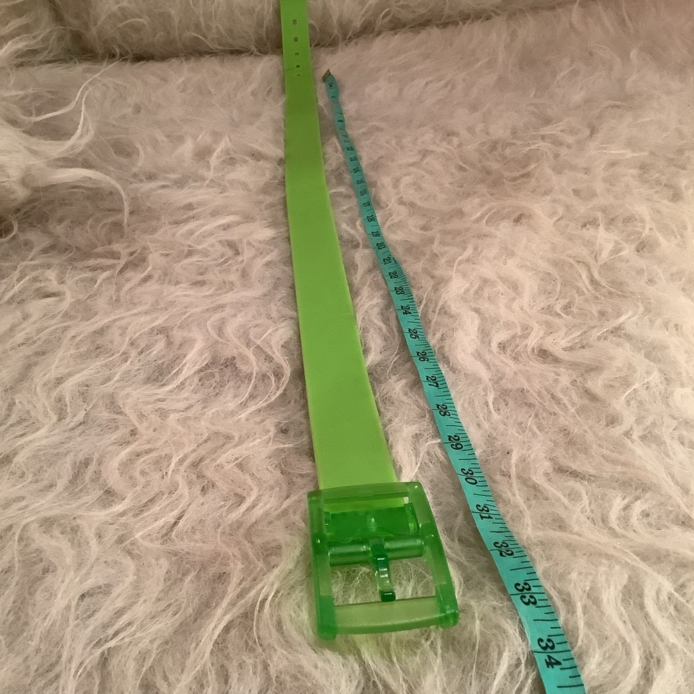 Lime Green Jelly Belt - Picture 4 of 5